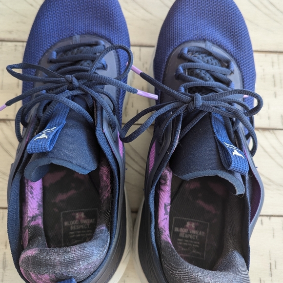 Under Armour Project Rock 5 Disrupt Purple Reign Men's Size 14 Rare - Picture 6 of 9